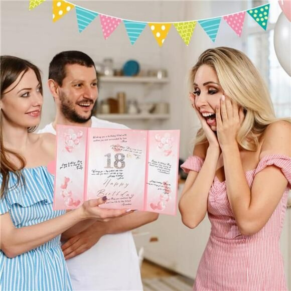 Pink Gold Birthday Guestbook Sign In Board Party Decoration Keepsake Display - Picture 5 of 8